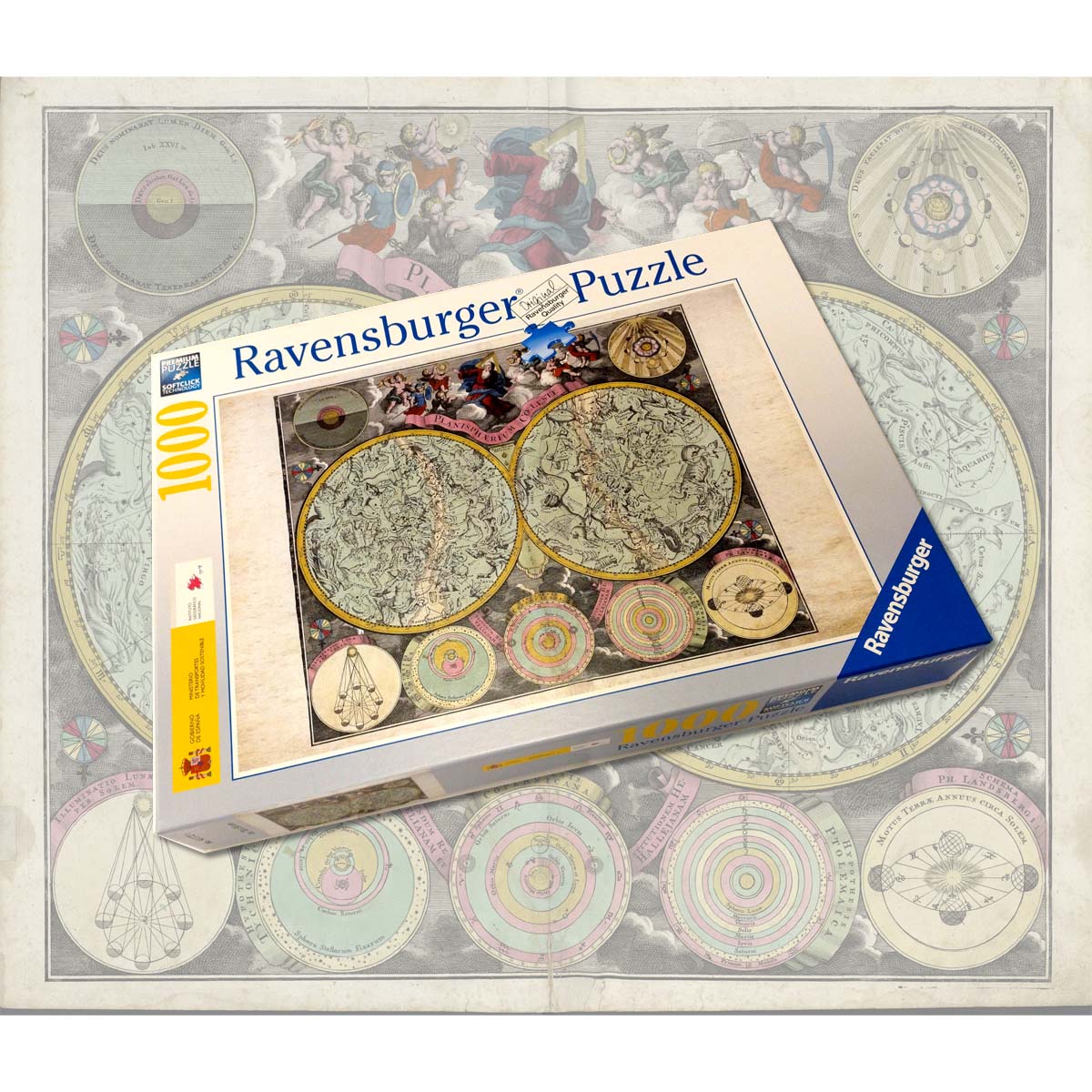 Puzle del mapa Planisphaerium Coeleste. 1740 -  Matthäus Seutter.