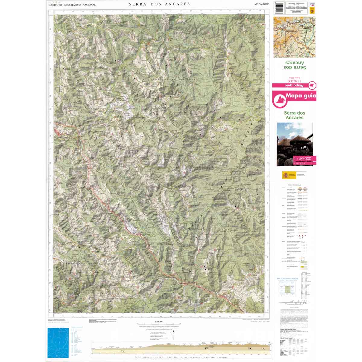 Serra dos Ancares. Mapa guía 1:50.000