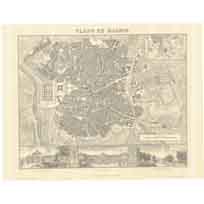Plano de Madrid. 1846 - Pedro Martín López