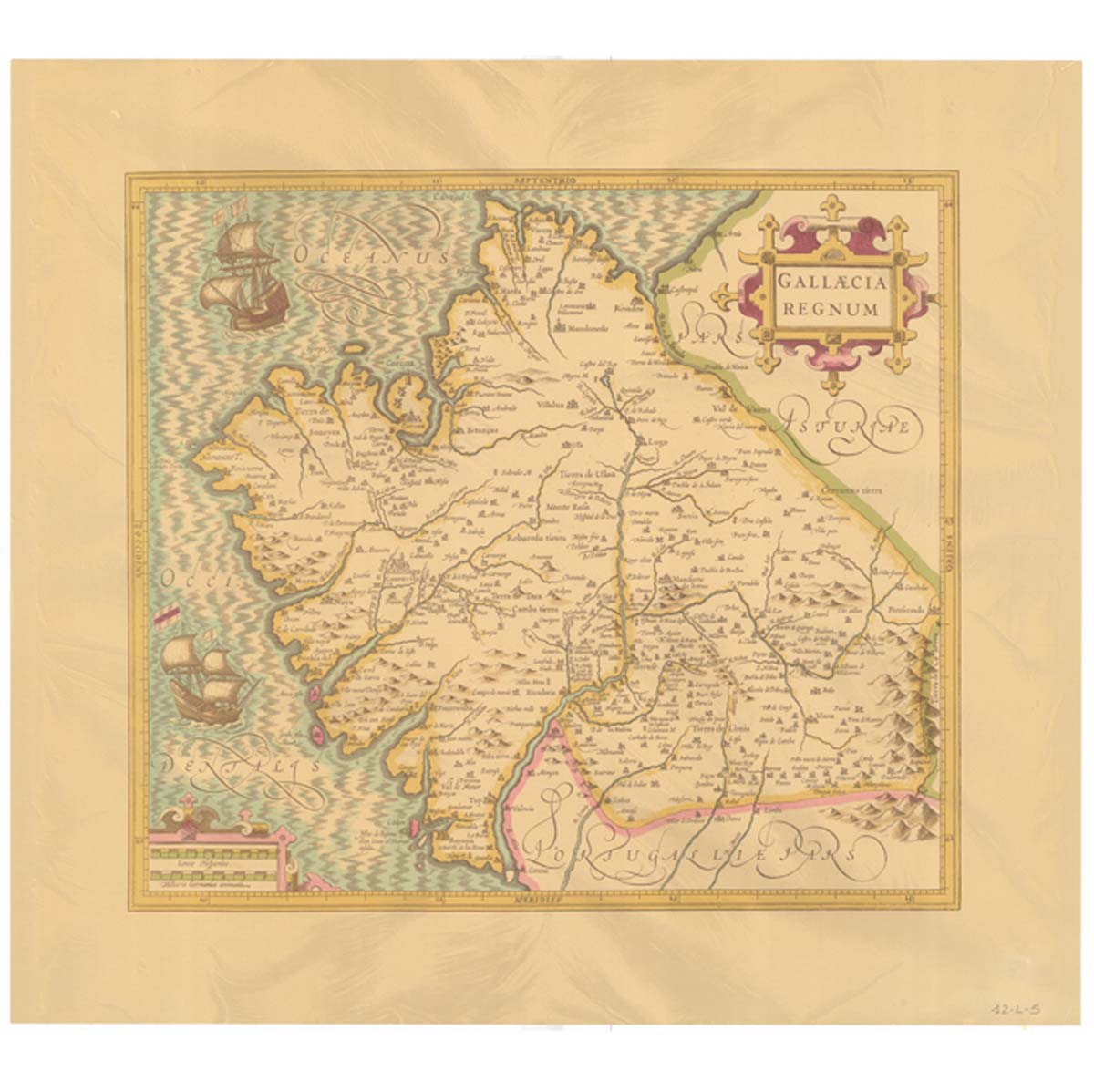 Gallaecia Regnum. ca.1611 - J. Hondius