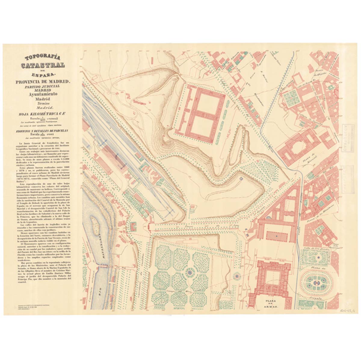 Hoja Kilométrica Madrid: 6E. 1860-1870 - Junta General de Estadística