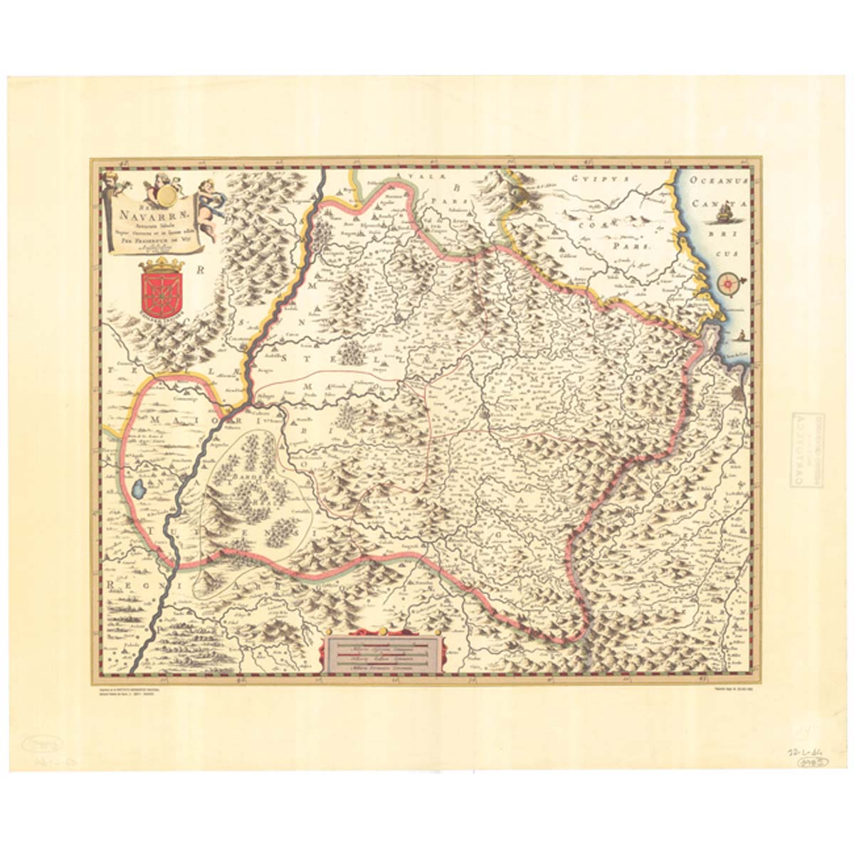 Regni Navarrae. 1680 - Frederik de Wit