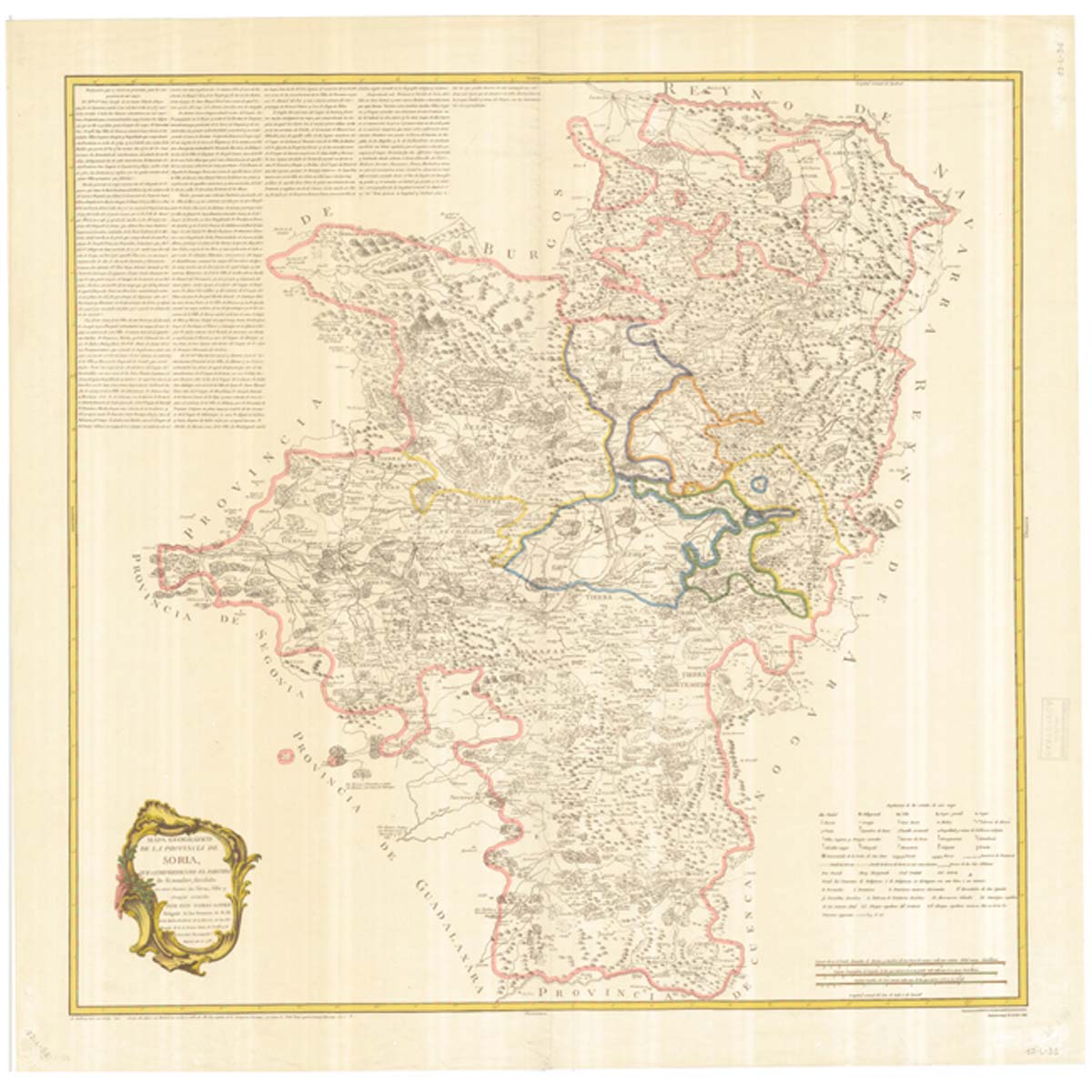 Mapa de la provincia de Soria. 1783 - Tomás López