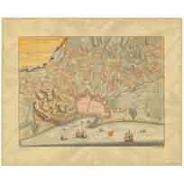 Le Plan de Barcelonne et de ses environ. 1706 - Nicolas Jansz Visscher II