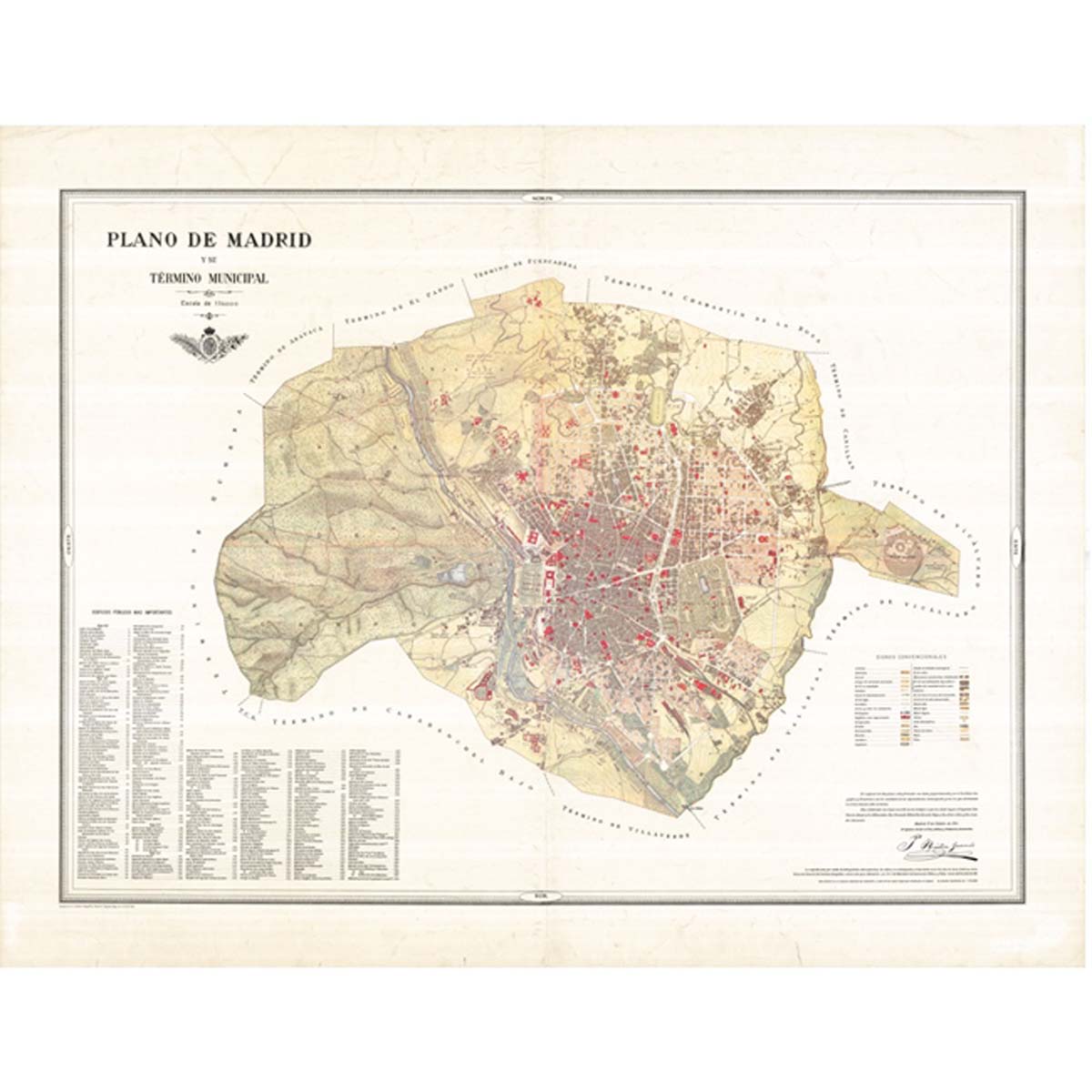 Plano de Madrid y su término municipal. 1911 - Núñez Granés