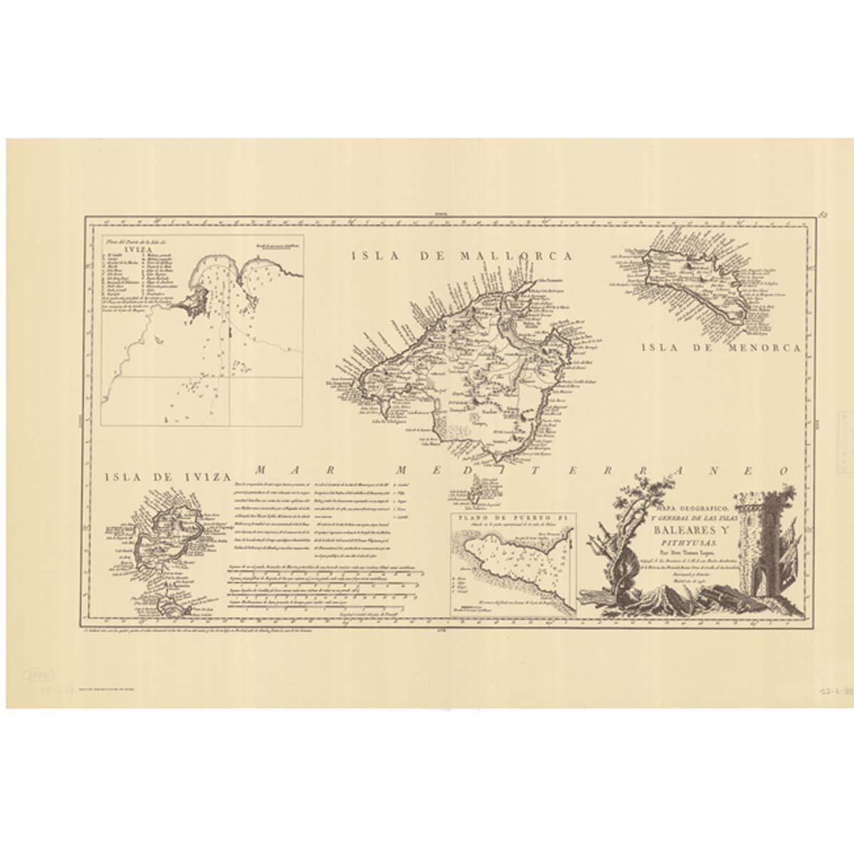 Las Islas Baleares y Pithyusas. 1793 - Tomás López