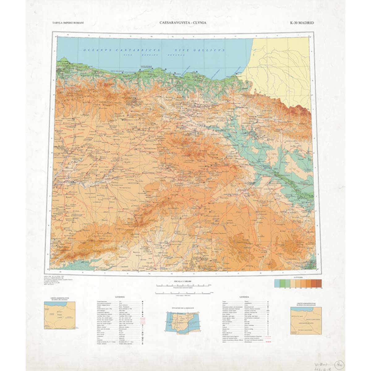 Tabula Imperii Romani K-30 Madrid (Mapa)