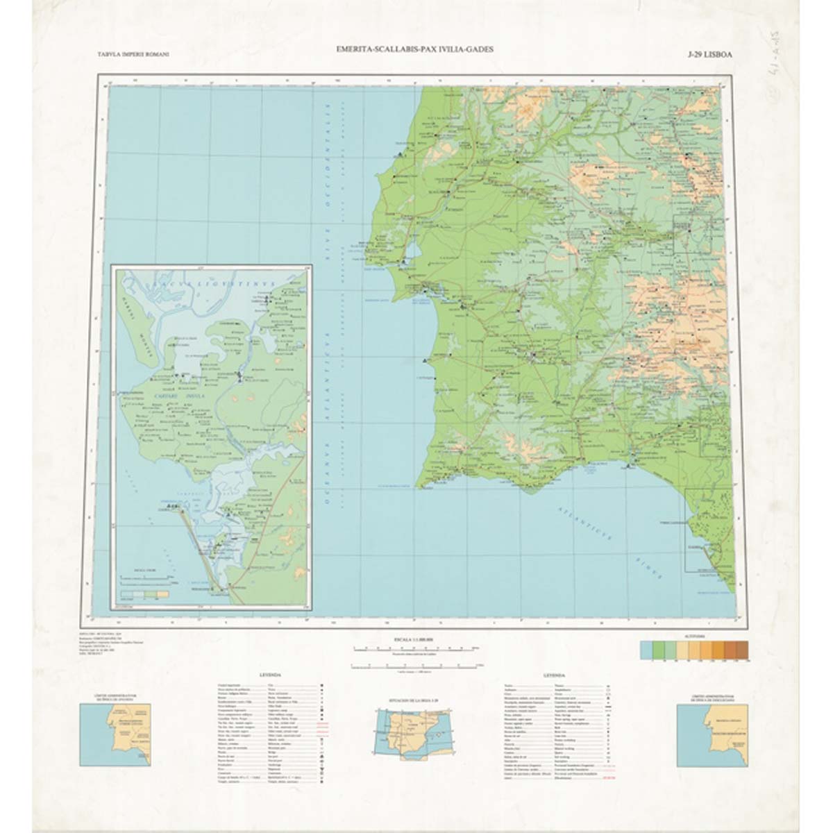 Tabula Imperii Romani J-29 Lisboa (Mapa)