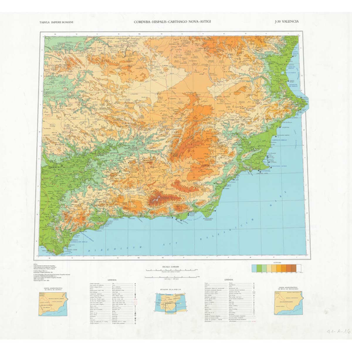 Tabula Imperii Romani J-30 Valencia (Mapa)
