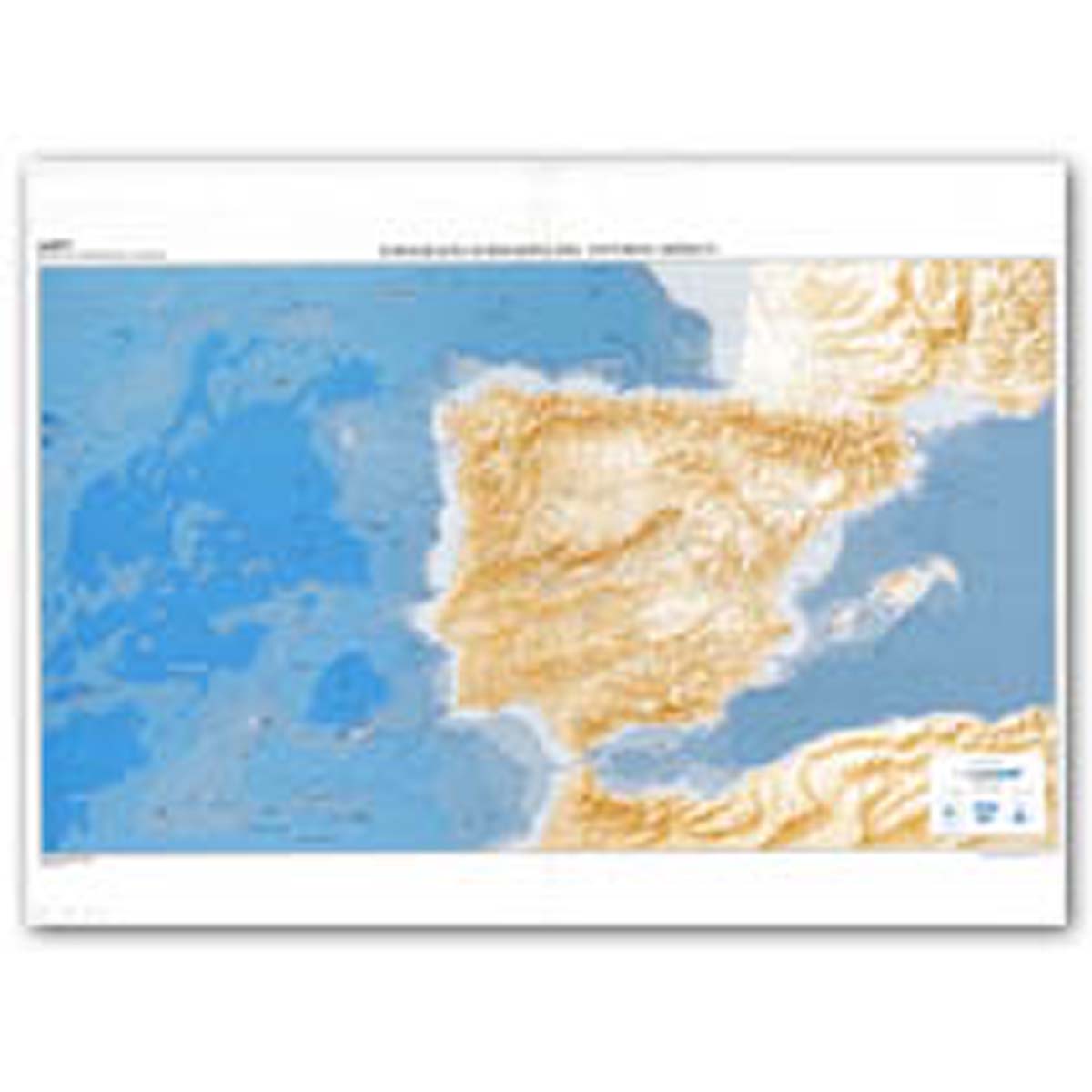 Topografía submarina de la Península Ibérica