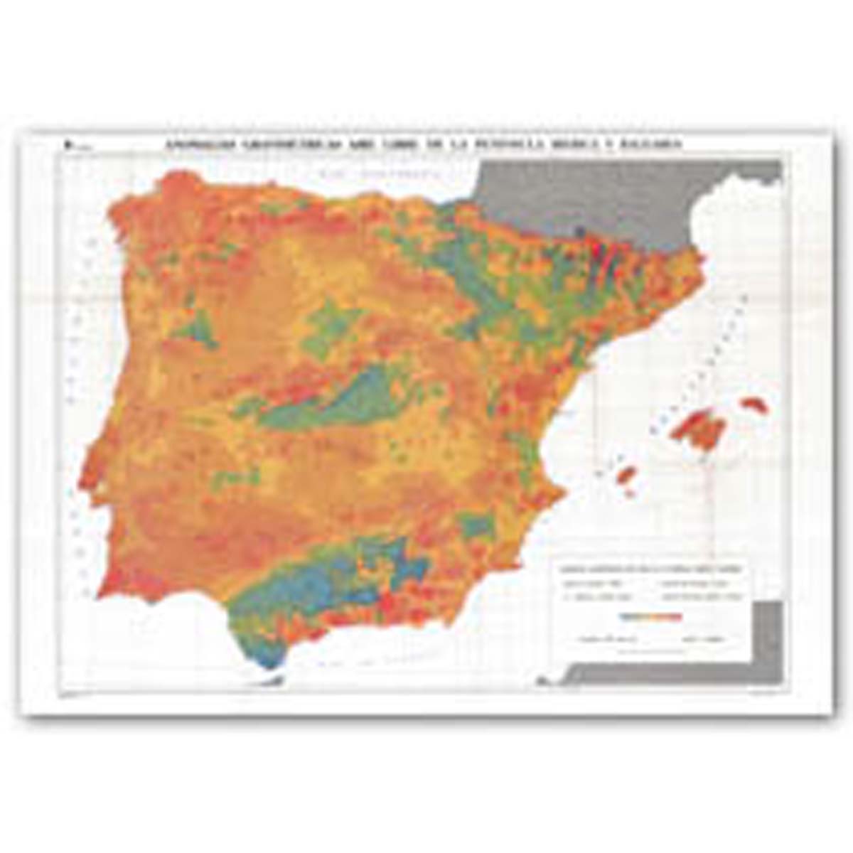 Mapa Anomalías Gravimétricas Aire Libre