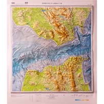 Relieve del Estrecho de Gibraltar en 3D a  1:100.000  ed. 1989