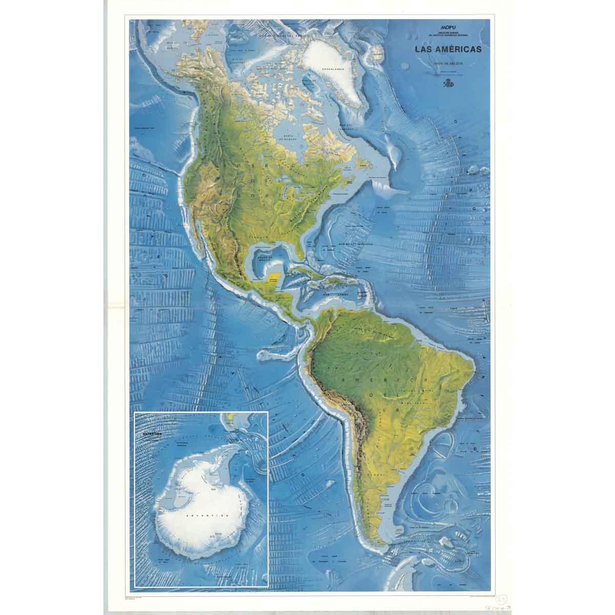 Mapa de América (físico)