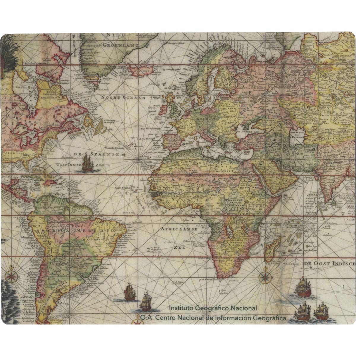 Alfombrilla ratón mapa Van Keulen (1728). 2024