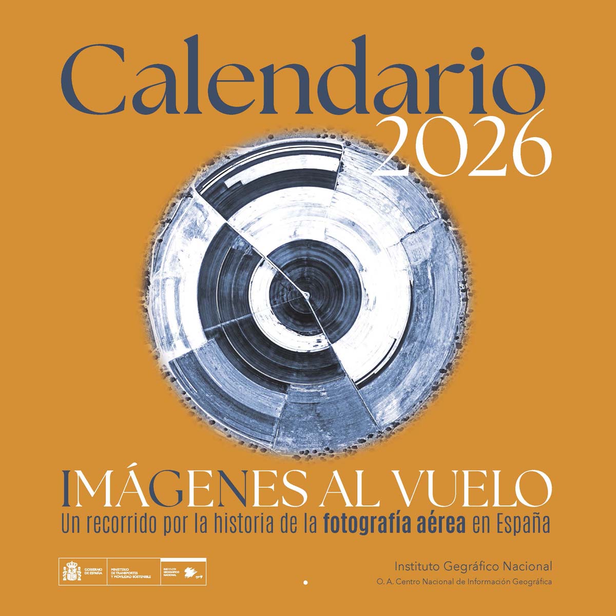Calendario pared IGN-CNIG 2026 Imágenes al vuelo