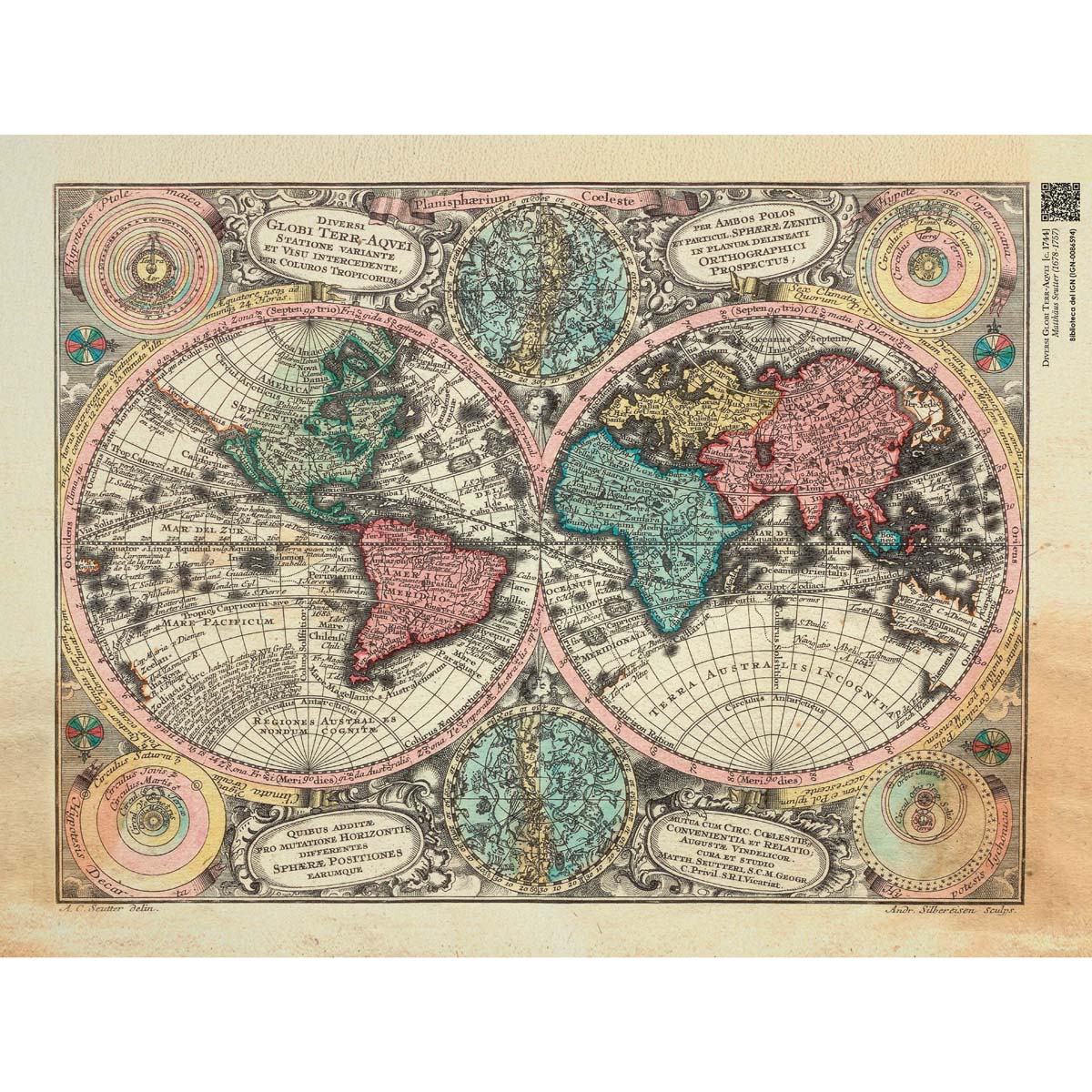 Tapete Atlas Minor [ca.1744] - Mundo