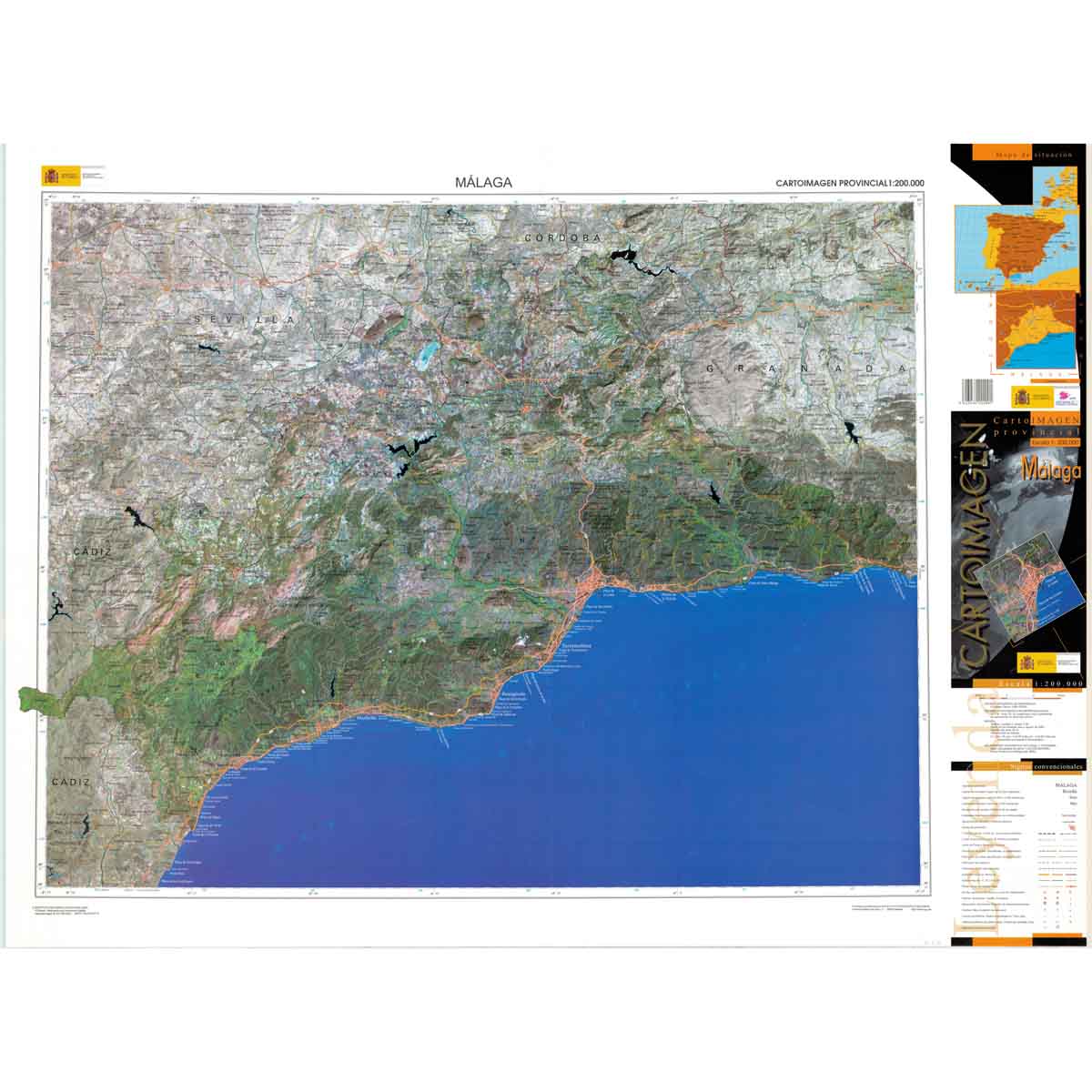 Málaga - Cartoimagen 1:200.000