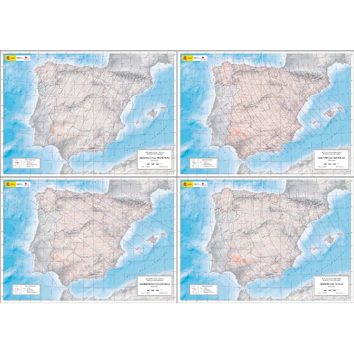 Mapa Geomagnético de España - época 2005.0