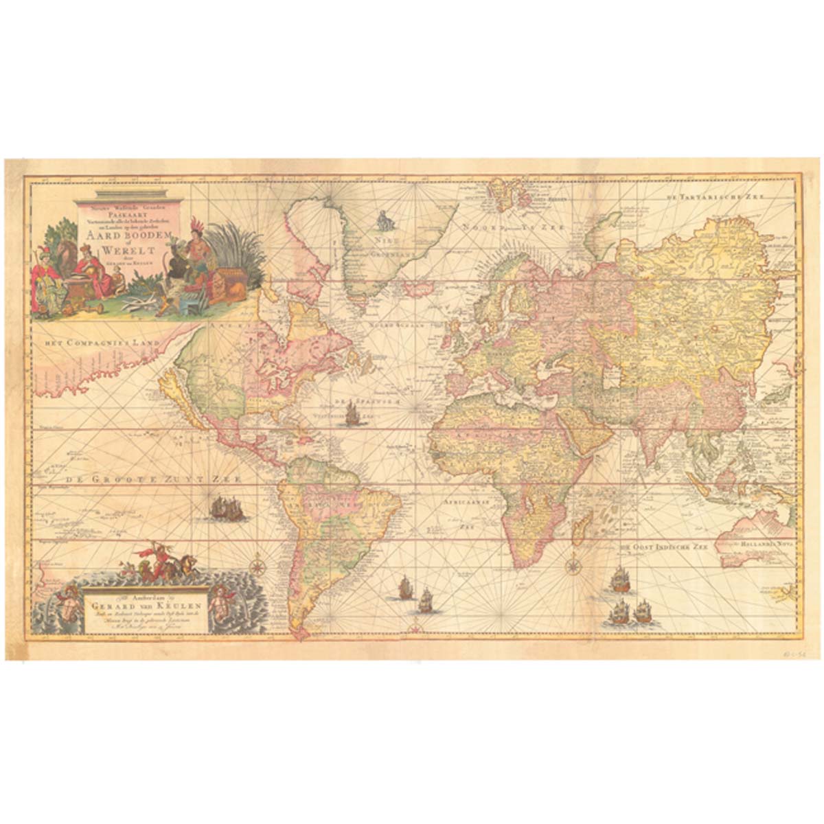Mundo. Cartas náuticas. Ca. 1725 - Gerard van Keulen