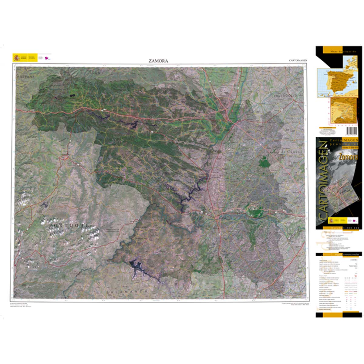Zamora - Cartoimagen 1:200.000