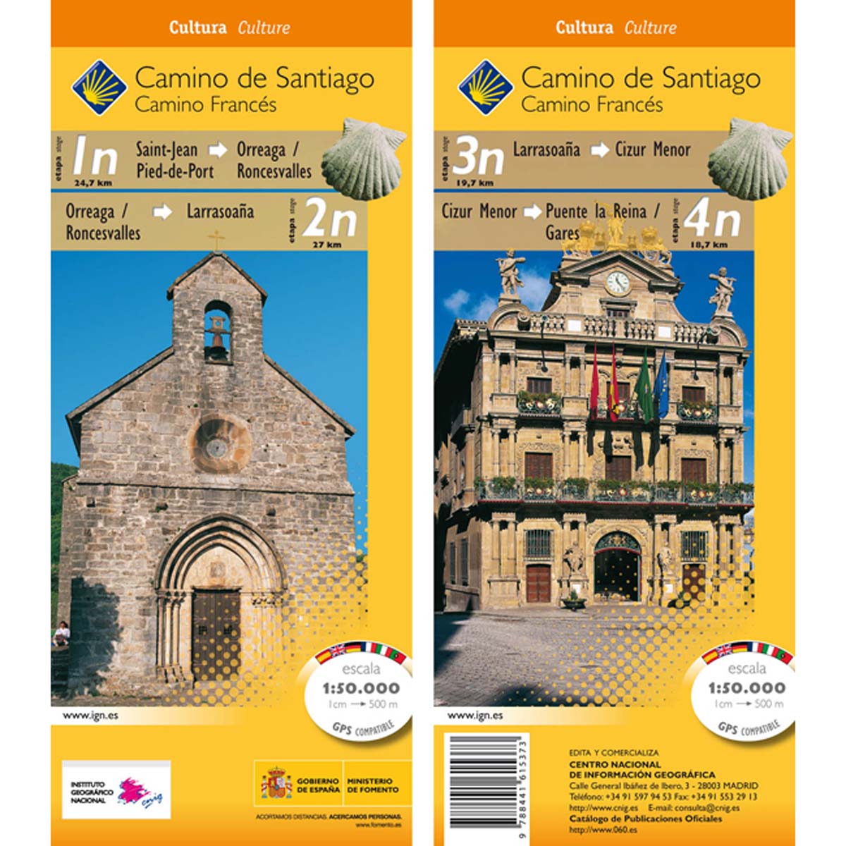 Camino de Santiago. Etapas: 1n-2n-3n-4n