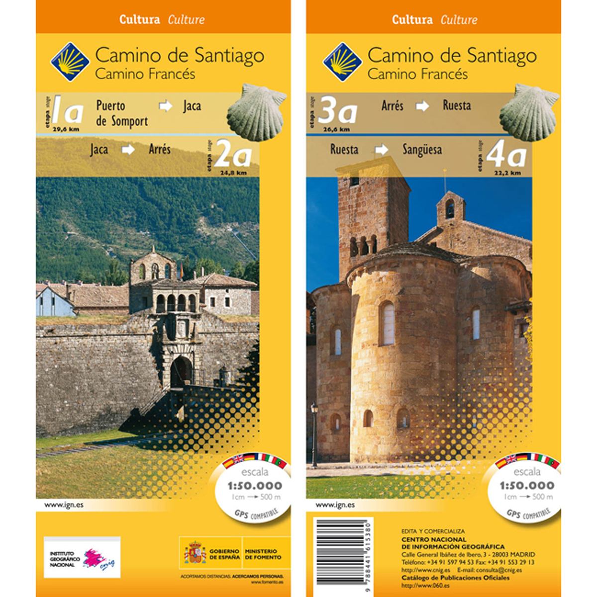 Camino de Santiago. Etapas: 1a-2a-3a-4a