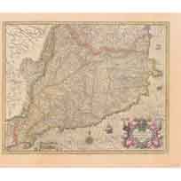 Cataloniae Principatus Descriptio Nova. 1636 - Jodocus Hondius