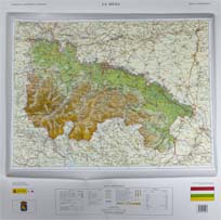 Relieve de La Rioja en 3D a 1:200.000 ed. 2013