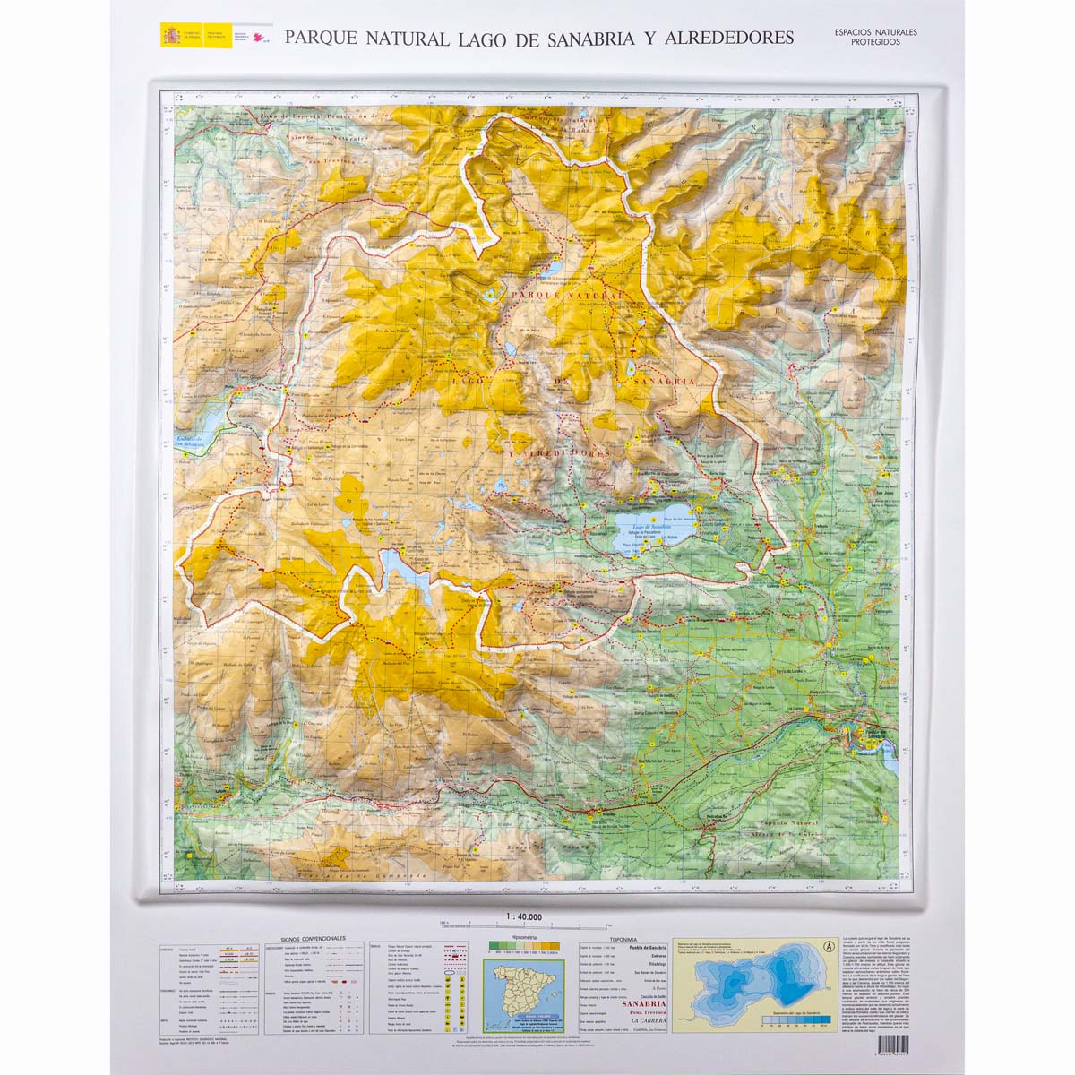 Relieve Parque Natural del Lago de Sanabria y Alrededores en 3D a 1:40.000 2013