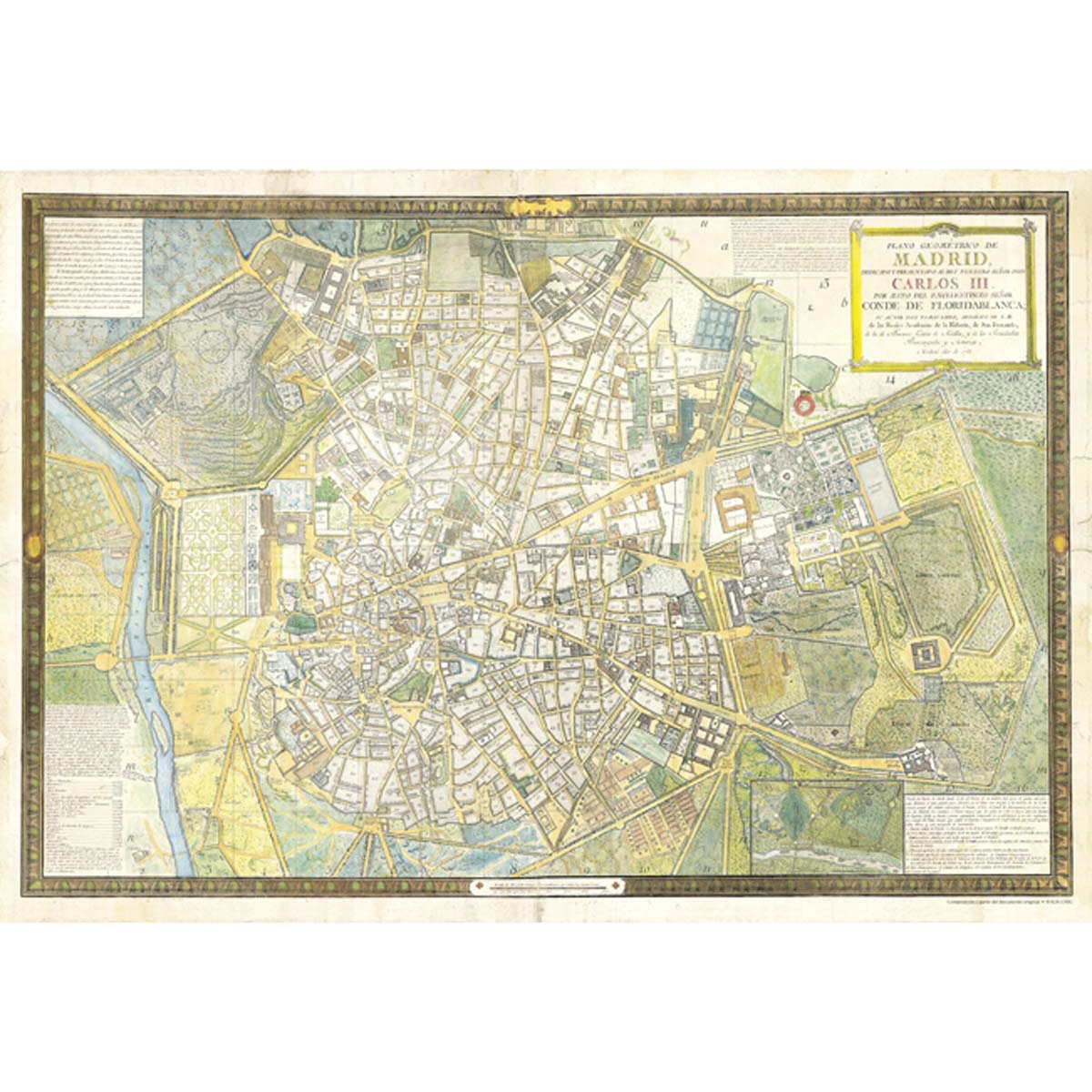 Plano Geométrico de Madrid. 1785 - Tomás López