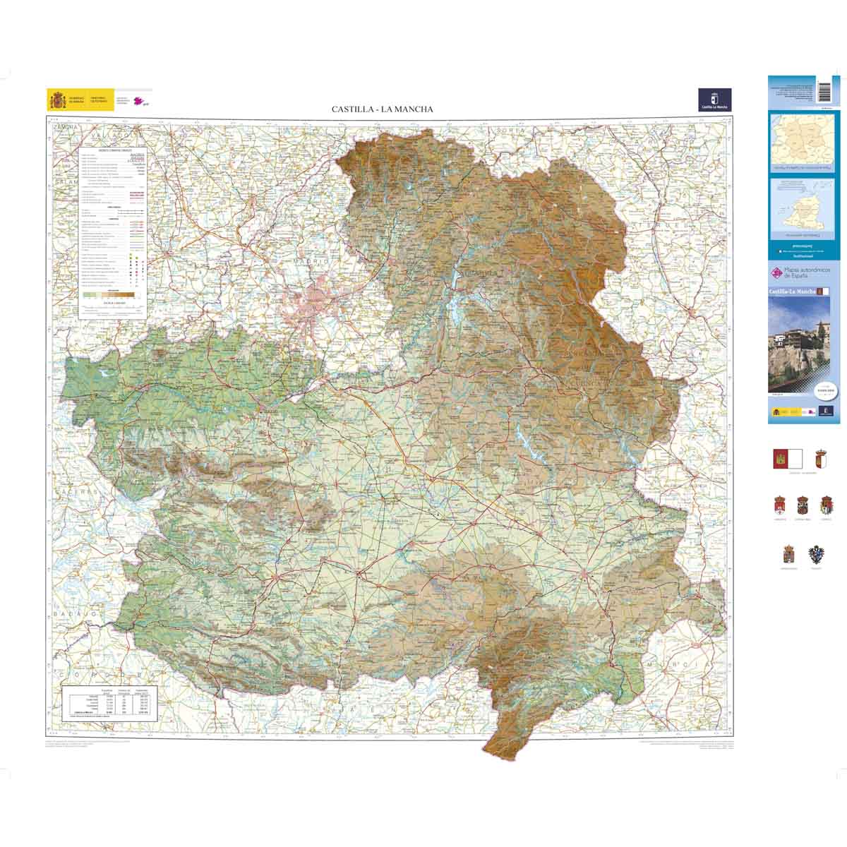 CASTILLA-LA MANCHA-autonómico escala 1:400.000