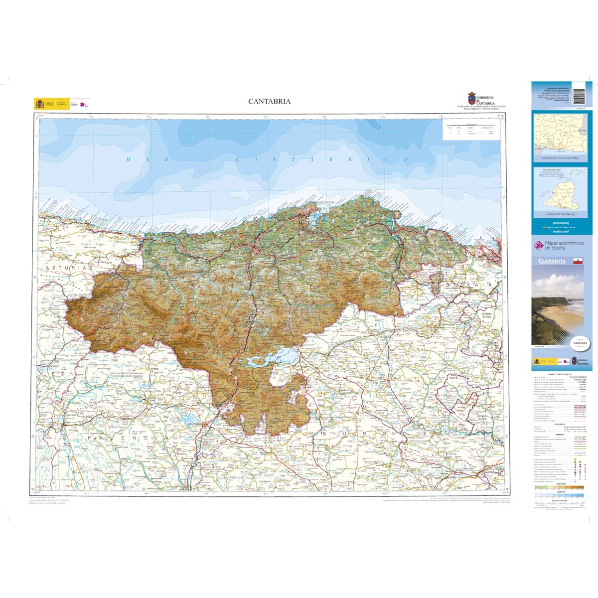 CANTABRIA-autonómico escala  1:200.000