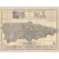 Mapa del Principado de Asturias. 1870 - Francisco Coello / Pascual Madoz