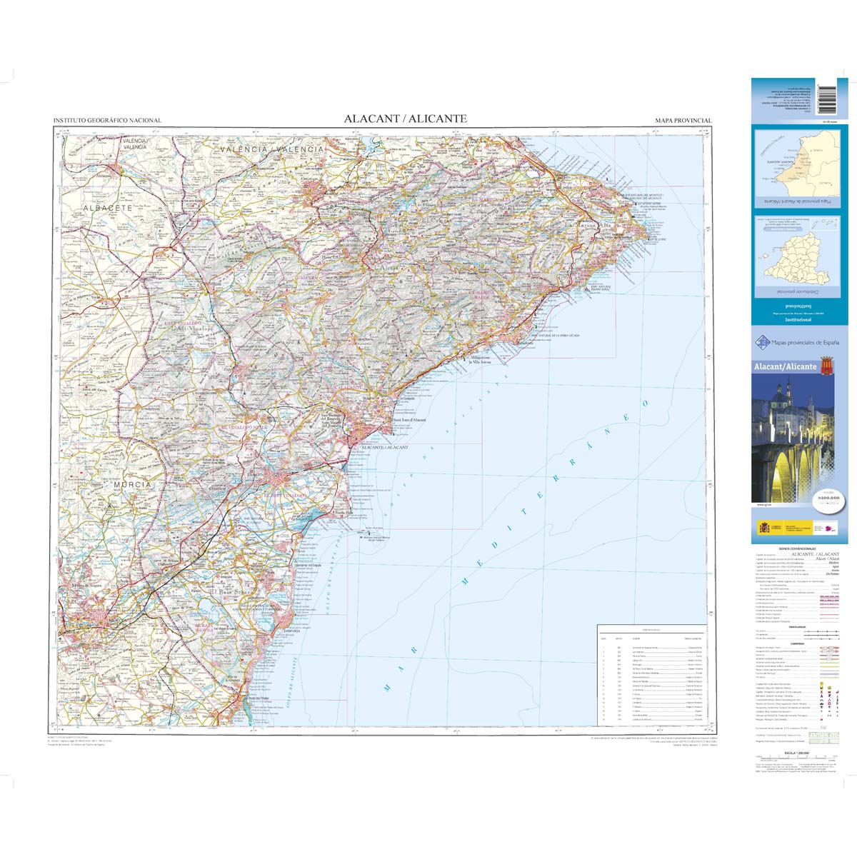 ALACANT/ALICANTE 1:200.000