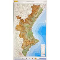 Relieve de la Comunitat Valenciana en 3D a 1:300.000 ed. 2022