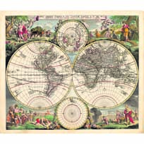 Nova Orbis Tabula. (1670). 1722 - Frederik de Wit