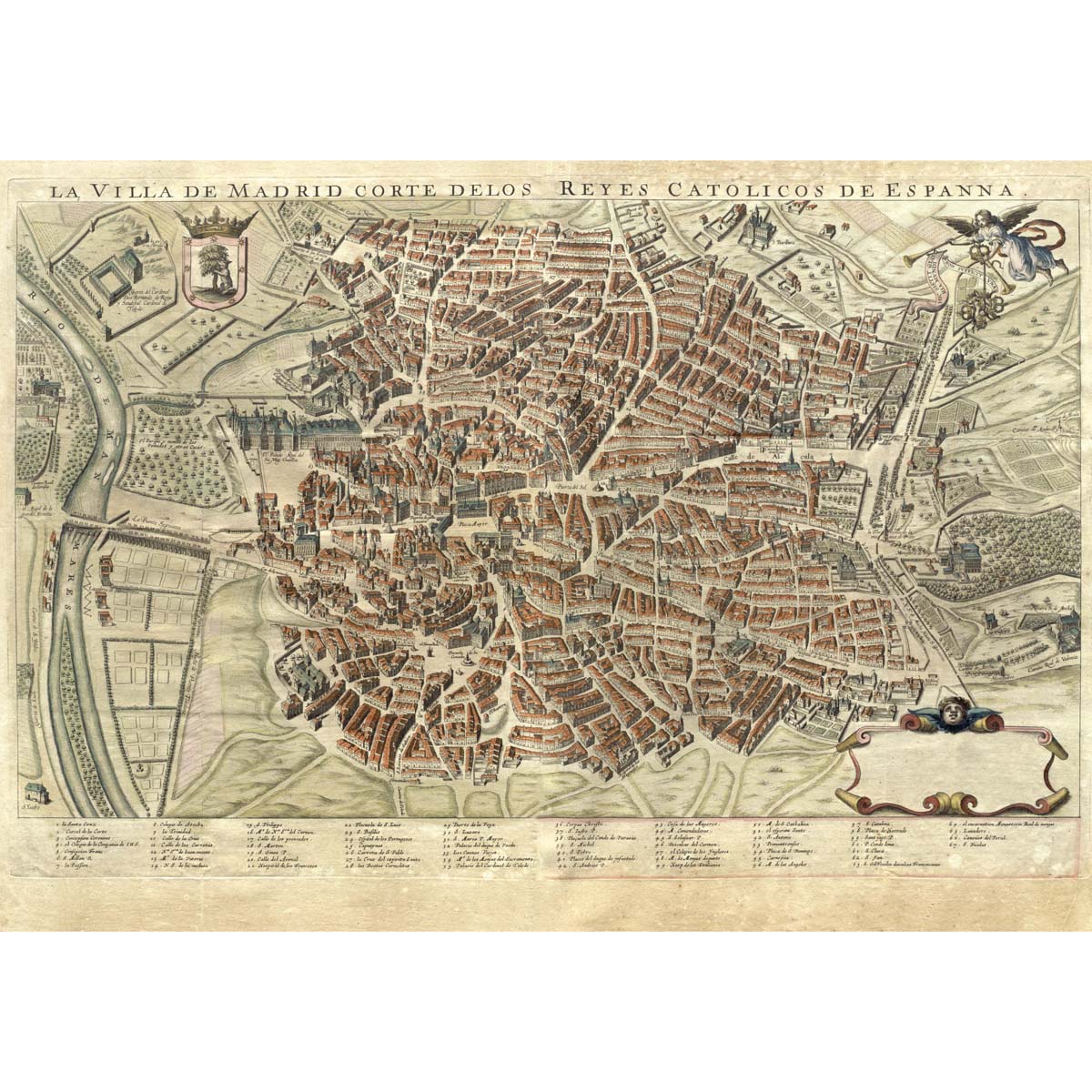 La Villa de Madrid Corte de los Reyes Catolicos de Espanna. (ca. 1656)