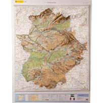Relieve de Extremadura en 3D a 1:300.000 ed. 2024