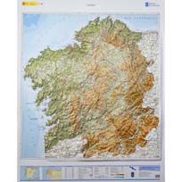 Relieve de Galicia en 3D a 1:250.000 ed. 2024