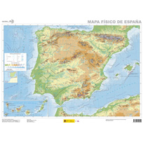 Mapa físico de España 1:3.000.000  (plastificado)
