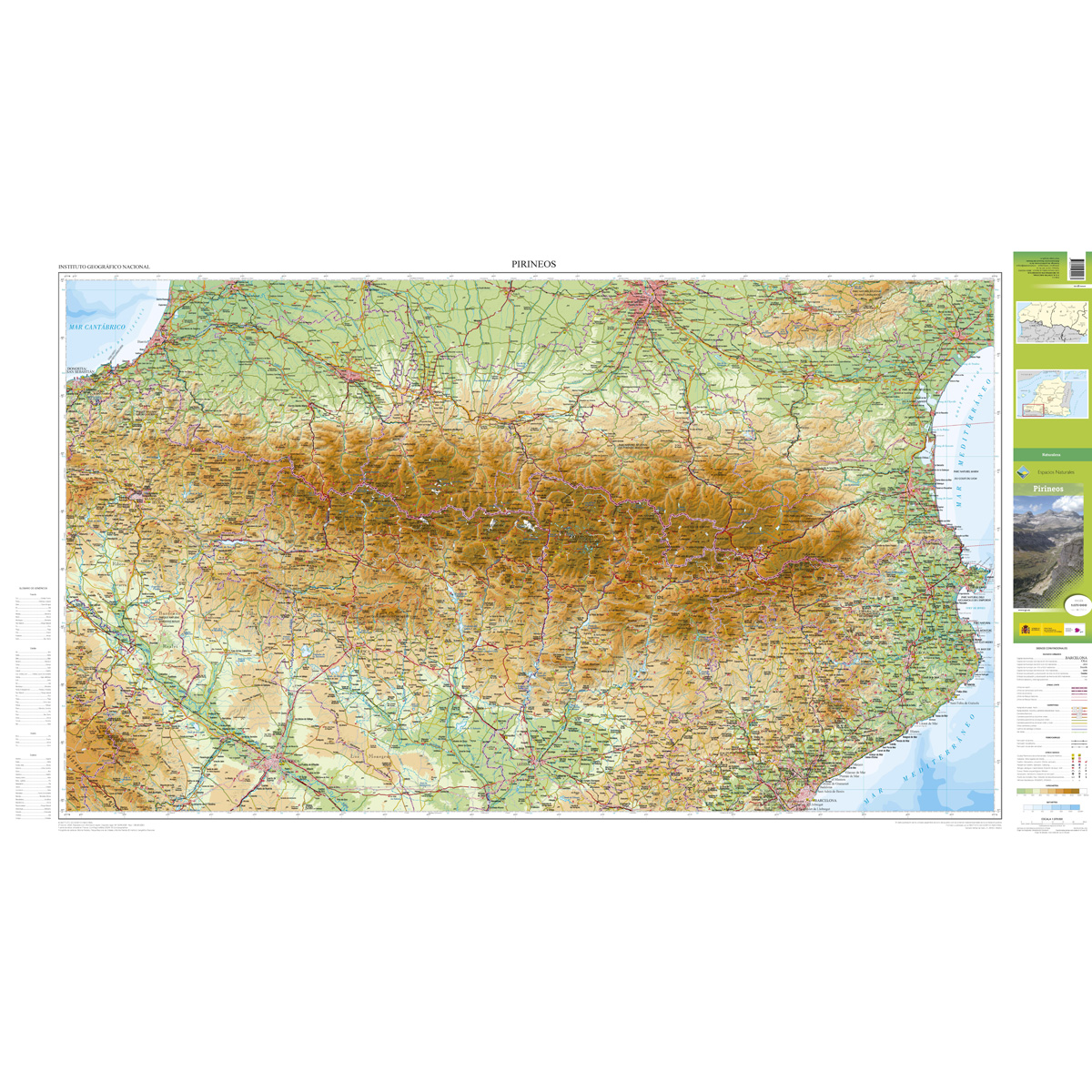 Mapa de Pirineos