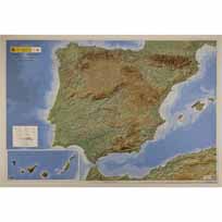 Relieve de la Península Ibérica, Baleares y Canarias en 3D a 1:1.250.000 ed.2025