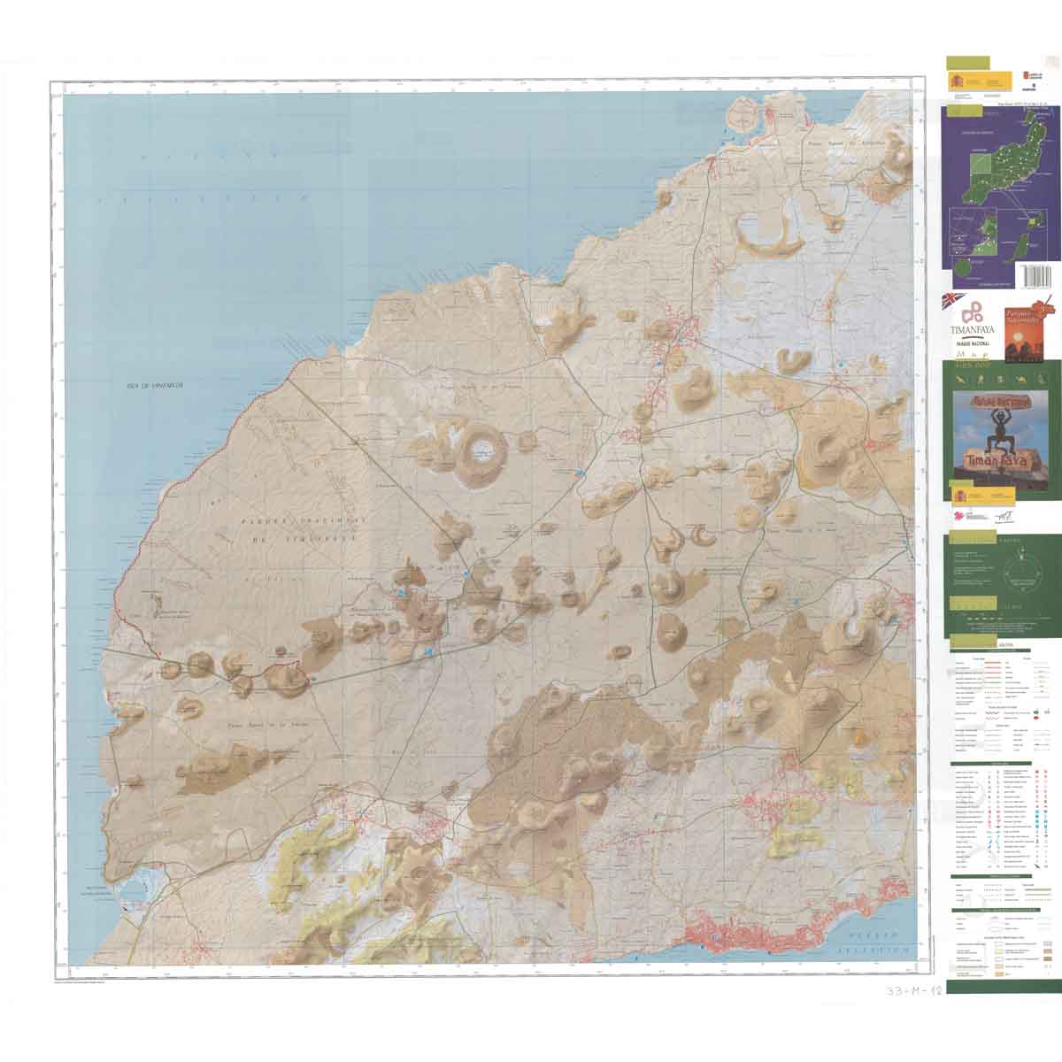 Parque Nacional de Timanfaya. Mapa guía (castellano)