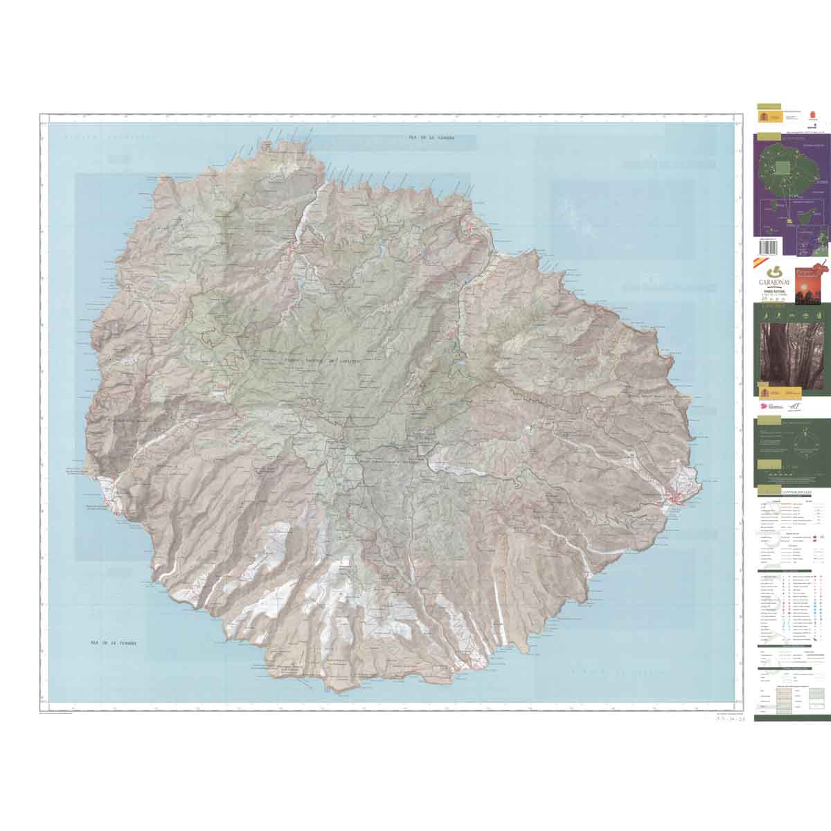 Parque Nacional de Garajonay e isla de La Gomera. Mapa + guía (castellano)