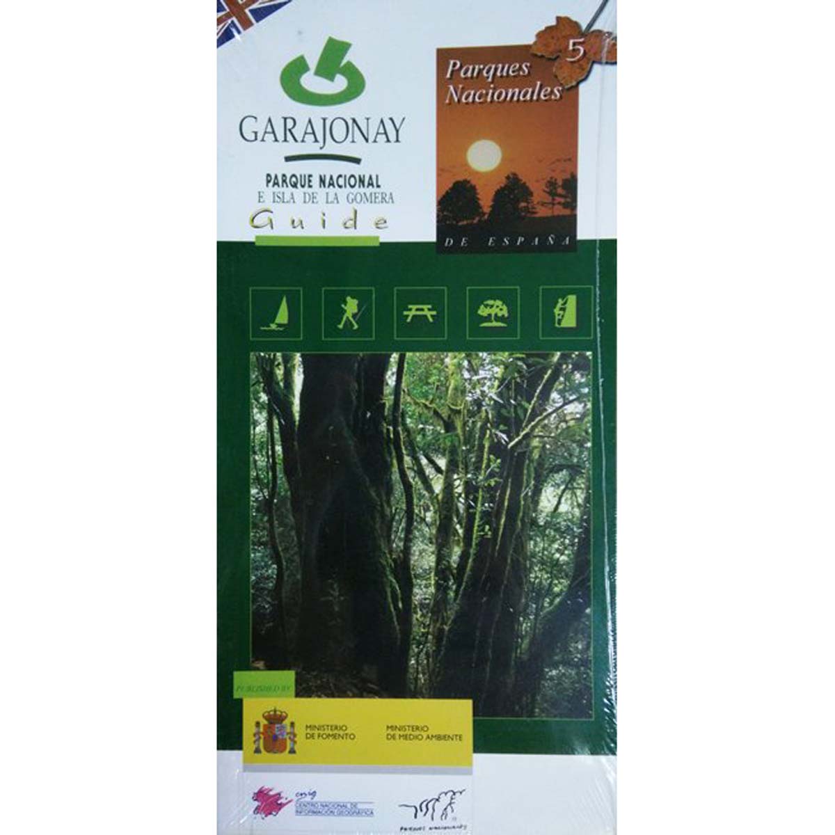 Parque Nacional de Garajonay e isla de La Gomera. Mapa + guía (inglés/english)