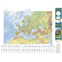 Lámina continental de Europa 1:11.000.000